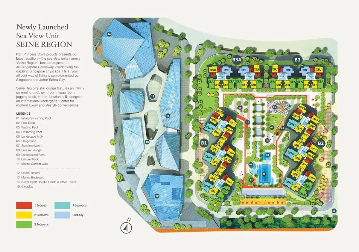 Apartment R&F Princess Cove By The Sea Johor Bahru